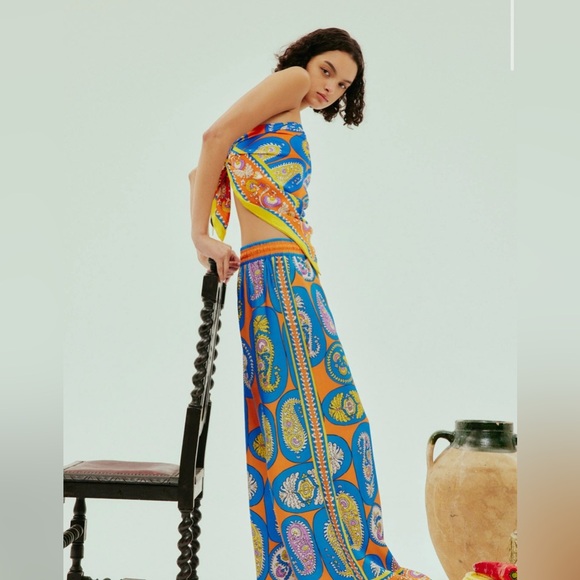 Alemais Luis Multi Colored Silk Scarf - Picture 5 of 9